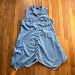 Wrangler denim sleeveless snap dress